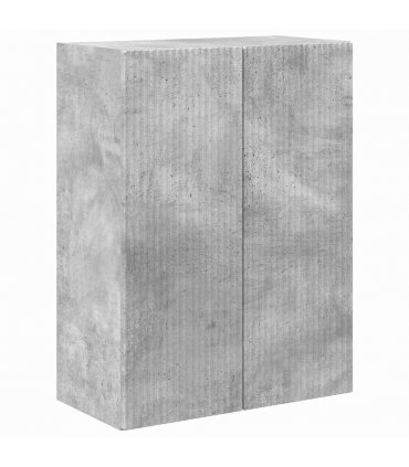 vidaXL TV Wall Cabinet Concrete Grey 59.5 x 31 x 80 cm Engineered Wood