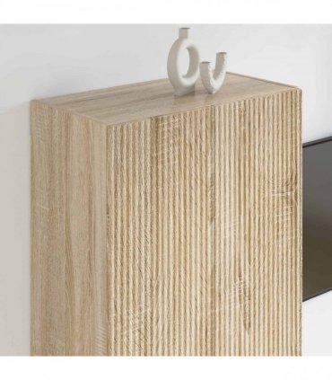 vidaXL TV Wall Cabinet Sonoma Oak 59.5 x 31 x 100 cm Engineered Wood