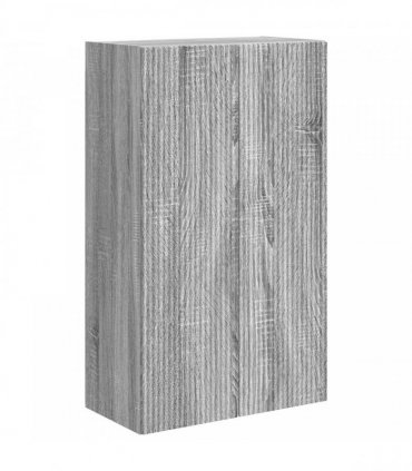vidaXL TV Wall Cabinet Grey Sonoma 59.5 x 31 x 100 cm Engineered Wood
