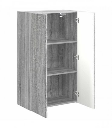 vidaXL TV Wall Cabinet Grey Sonoma 59.5 x 31 x 100 cm Engineered Wood