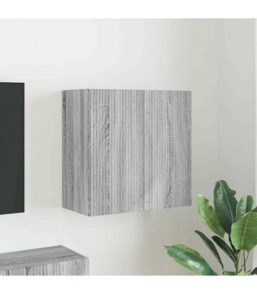 vidaXL TV Wall Cabinet Grey Sonoma 59.5 x 31 x 60 cm Engineered Wood