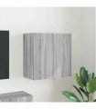 vidaXL TV Wall Cabinet Grey Sonoma 59.5 x 31 x 60 cm Engineered Wood