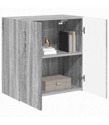 vidaXL TV Wall Cabinet Grey Sonoma 59.5 x 31 x 60 cm Engineered Wood