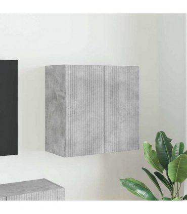 vidaXL TV Wall Cabinet Concrete Grey 59.5 x 31 x 60 cm Engineered Wood