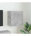 vidaXL TV Wall Cabinet Concrete Grey 59.5 x 31 x 60 cm Engineered Wood
