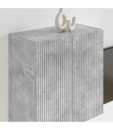 vidaXL TV Wall Cabinet Concrete Grey 59.5 x 31 x 60 cm Engineered Wood