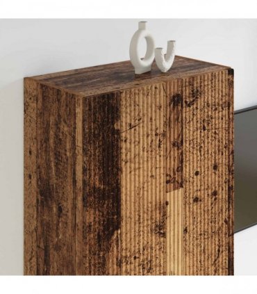 vidaXL TV Wall Cabinet Old Wood 59.5 x 31 x 100 cm Engineered Wood