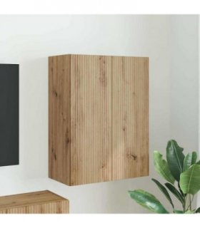 vidaXL TV Wall Cabinet Artisan Oak 59.5 x 31 x 80 cm Engineered Wood