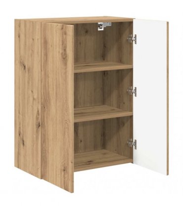 vidaXL TV Wall Cabinet Artisan Oak 59.5 x 31 x 80 cm Engineered Wood