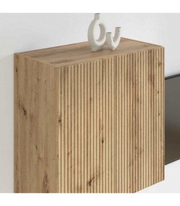 vidaXL TV Wall Cabinet Artisan Oak 59.5 x 31 x 60 cm Engineered Wood