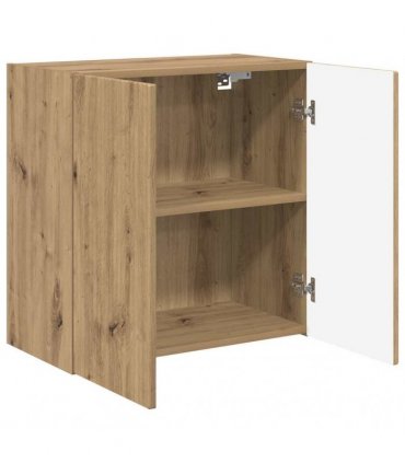 vidaXL TV Wall Cabinet Artisan Oak 59.5 x 31 x 60 cm Engineered Wood