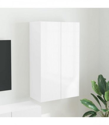 vidaXL TV Wall Cabinet High Gloss White 59.5 x 31 x 100 cm