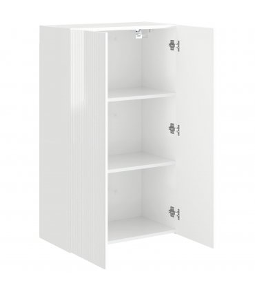 vidaXL TV Wall Cabinet High Gloss White 59.5 x 31 x 100 cm