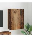 vidaXL TV Wall Cabinet Old Wood 59.5 x 31 x 80 cm Engineered Wood