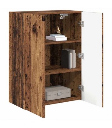 vidaXL TV Wall Cabinet Old Wood 59.5 x 31 x 80 cm Engineered Wood