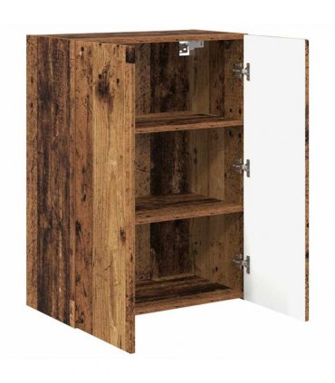 vidaXL TV Wall Cabinet Old Wood 59.5 x 31 x 80 cm Engineered Wood