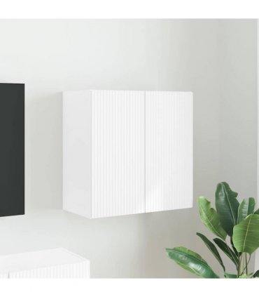 vidaXL TV Wall Cabinet White 59.5 x 31 x 60 cm Engineered Wood