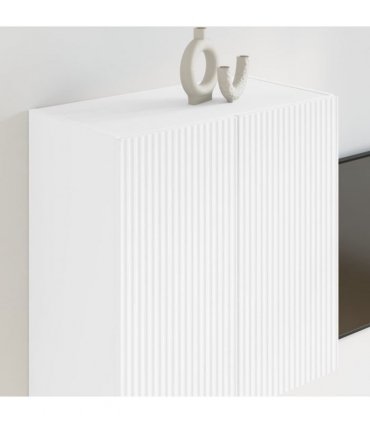 vidaXL TV Wall Cabinet White 59.5 x 31 x 60 cm Engineered Wood
