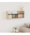 vidaXL Magazine Rack Sonoma Oak 80 x 12 x 30 cm Engineered Wood