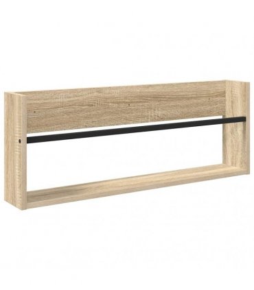vidaXL Magazine Rack Sonoma Oak 80 x 12 x 30 cm Engineered Wood