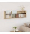 vidaXL Magazine Rack Sonoma Oak 100 x 12 x 30 cm Engineered Wood