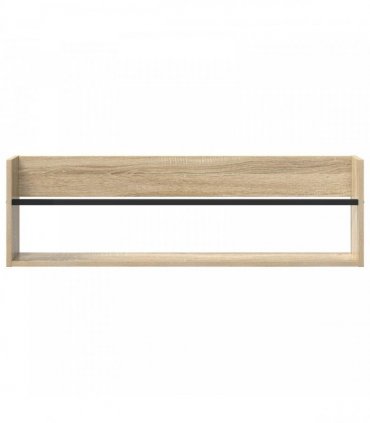 vidaXL Magazine Rack Sonoma Oak 100 x 12 x 30 cm Engineered Wood