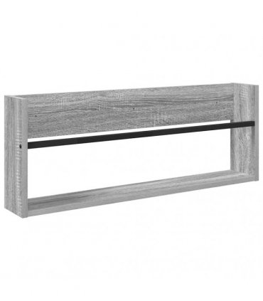 vidaXL Magazine Rack 2 pcs Grey Sonoma 80 x 12 x 30 cm Engineered Wood