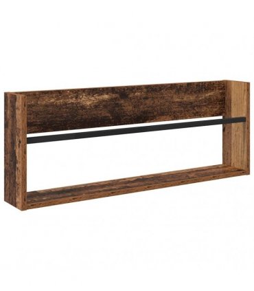 vidaXL Magazine Rack 2 pcs Old Wood 80 x 12 x 30 cm Engineered Wood