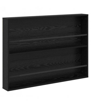 vidaXL Magazine Rack 2 pcs Black Oak 100 x 12 x 70 cm Engineered Wood