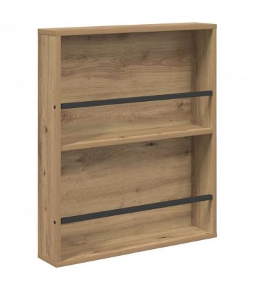 vidaXL Magazine Rack 2 pcs Artisan Oak 60 x 12 x 70 cm Engineered Wood