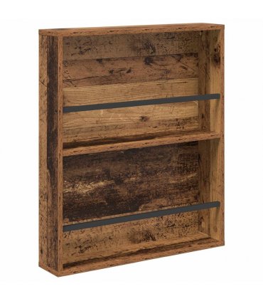 vidaXL Magazine Rack 2 pcs Old Wood 60 x 12 x 70 cm Engineered Wood