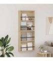 vidaXL Magazine Rack 2 pcs Sonoma Oak 60 x 12 x 70 cm Engineered Wood