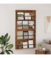 vidaXL Magazine Rack 2 pcs Old Wood 80 x 12 x 70 cm Engineered Wood