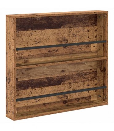 vidaXL Magazine Rack 2 pcs Old Wood 80 x 12 x 70 cm Engineered Wood