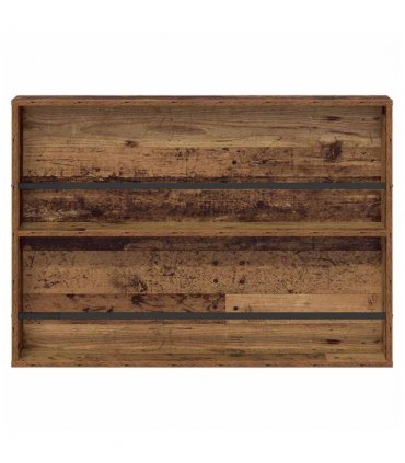 vidaXL Magazine Rack 2 pcs Old Wood 100 x 12 x 70 cm Engineered Wood