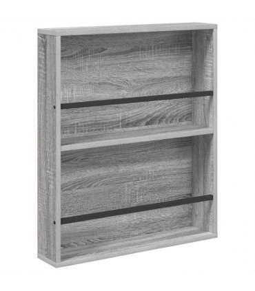 vidaXL Magazine Rack 2 pcs Grey Sonoma 60 x 12 x 70 cm Engineered Wood