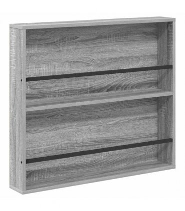 vidaXL Magazine Rack 2 pcs Grey Sonoma 80 x 12 x 70 cm Engineered Wood