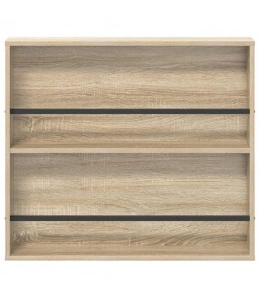 vidaXL Magazine Rack Sonoma Oak 80 x 12 x 70 cm Engineered Wood