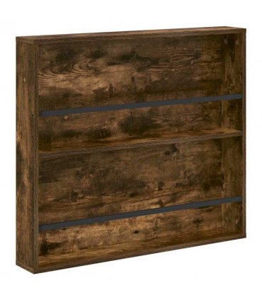 vidaXL Magazine Rack 2 pcs Smoked Oak 80 x 12 x 70 cm Engineered Wood