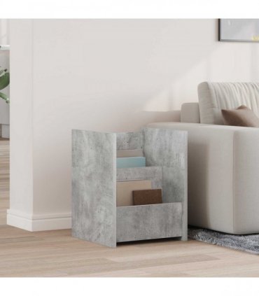 vidaXL Magazine Rack Concerte Grey 35 x 35 x 45 cm Engineered Wood — Colour: Concrete grey