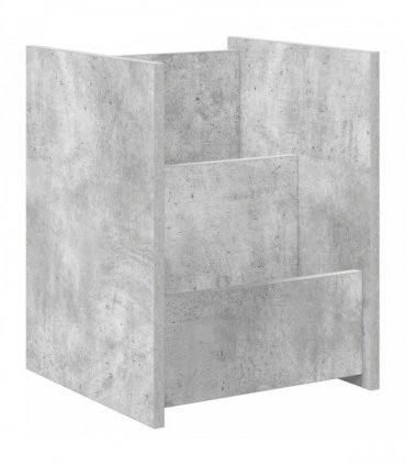 vidaXL Magazine Rack Concerte Grey 35 x 35 x 45 cm Engineered Wood — Colour: Concrete grey