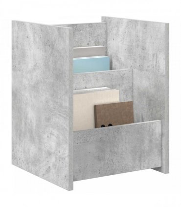 vidaXL Magazine Rack Concerte Grey 35 x 35 x 45 cm Engineered Wood — Colour: Concrete grey