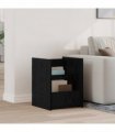 vidaXL Magazine Rack Black Oak 35 x 35 x 45 cm Engineered Wood