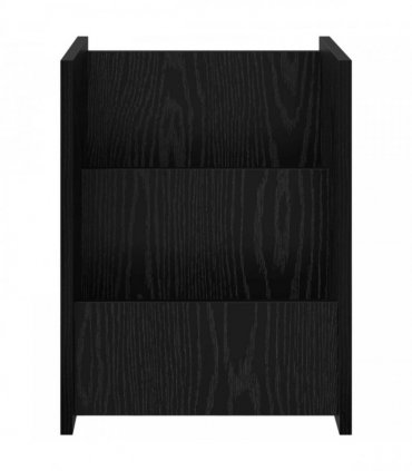 vidaXL Magazine Rack Black Oak 35 x 35 x 45 cm Engineered Wood