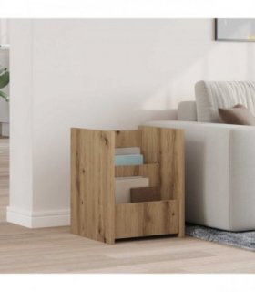 vidaXL Magazine Rack Artisan Oak 35 x 35 x 45 cm Engineered Wood