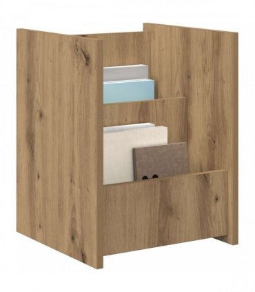 vidaXL Magazine Rack Artisan Oak 35 x 35 x 45 cm Engineered Wood