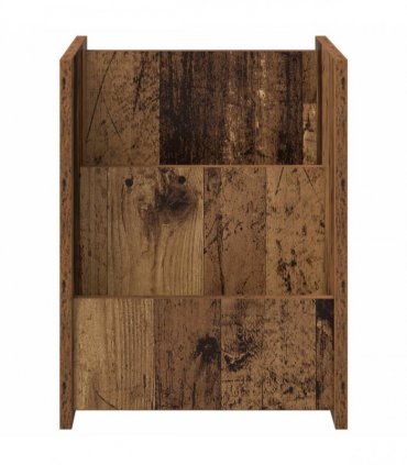 vidaXL Magazine Rack Old Wood 35 x 35 x 45 cm Engineered Wood