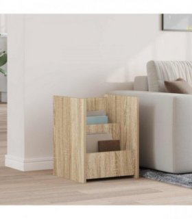 vidaXL Magazine Rack Sonoma Oak 35 x 35 x 45 cm Engineered Wood