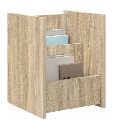 vidaXL Magazine Rack Sonoma Oak 35 x 35 x 45 cm Engineered Wood