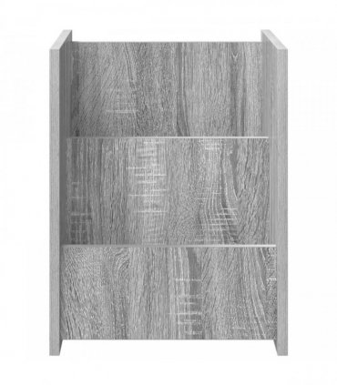 vidaXL Magazine Rack Grey Sonoma 35 x 35 x 45 cm Engineered Wood